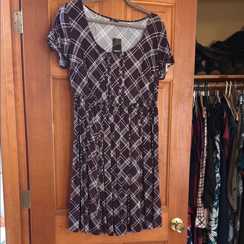 Torrid Purple Plaid Women's Dress